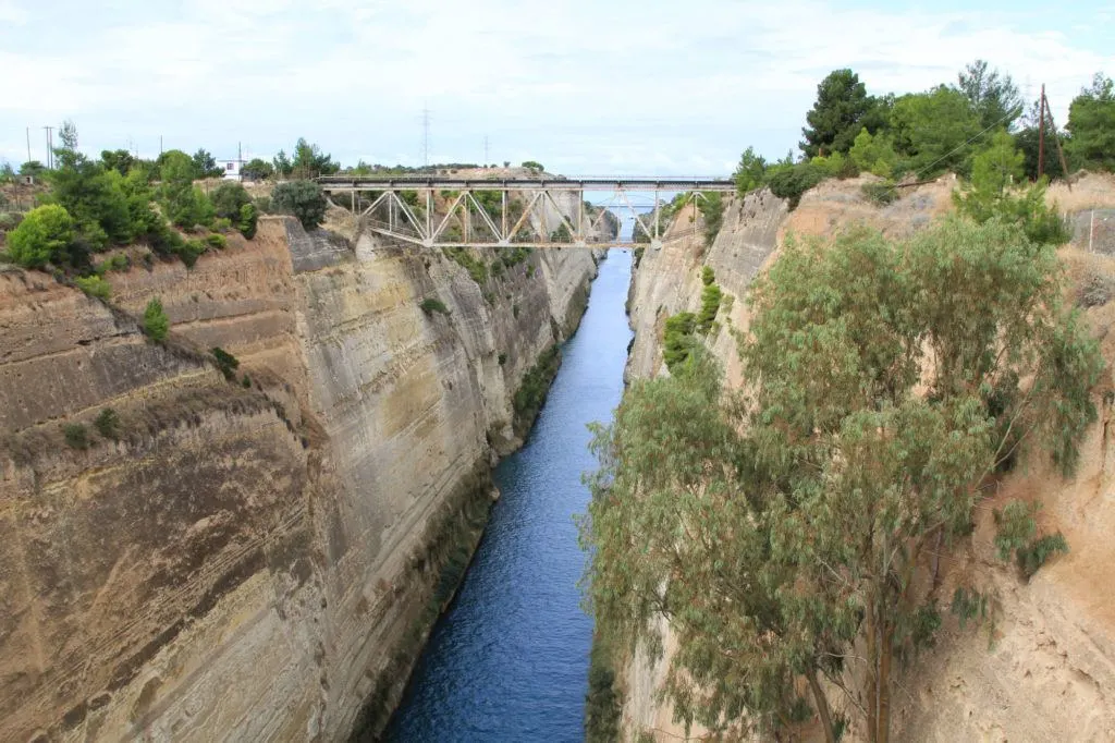 We visited the Corinth Canal the day before we officially took off on our Greece Road Trip.