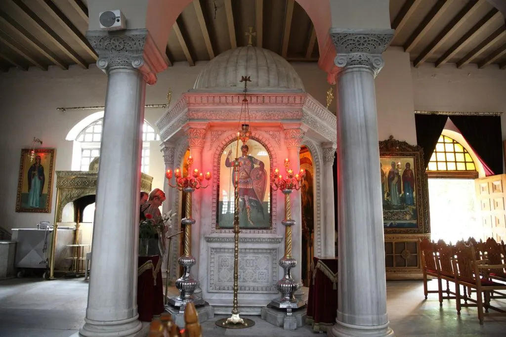 Encased is a relic of St. Demetrios, which should be on your one day itinerary for Thessaloniki.