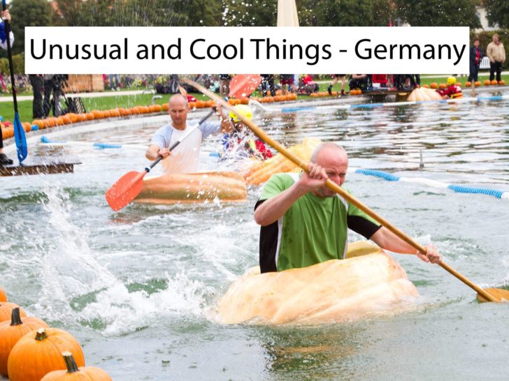 Unusual and Cool Things You Can Do Only in Germany like racing in a pumpkin boat.