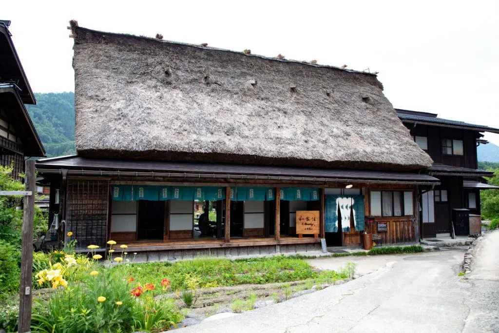 There are plenty of places to eat traditional Japanese food in Ogimachi, like this one.
