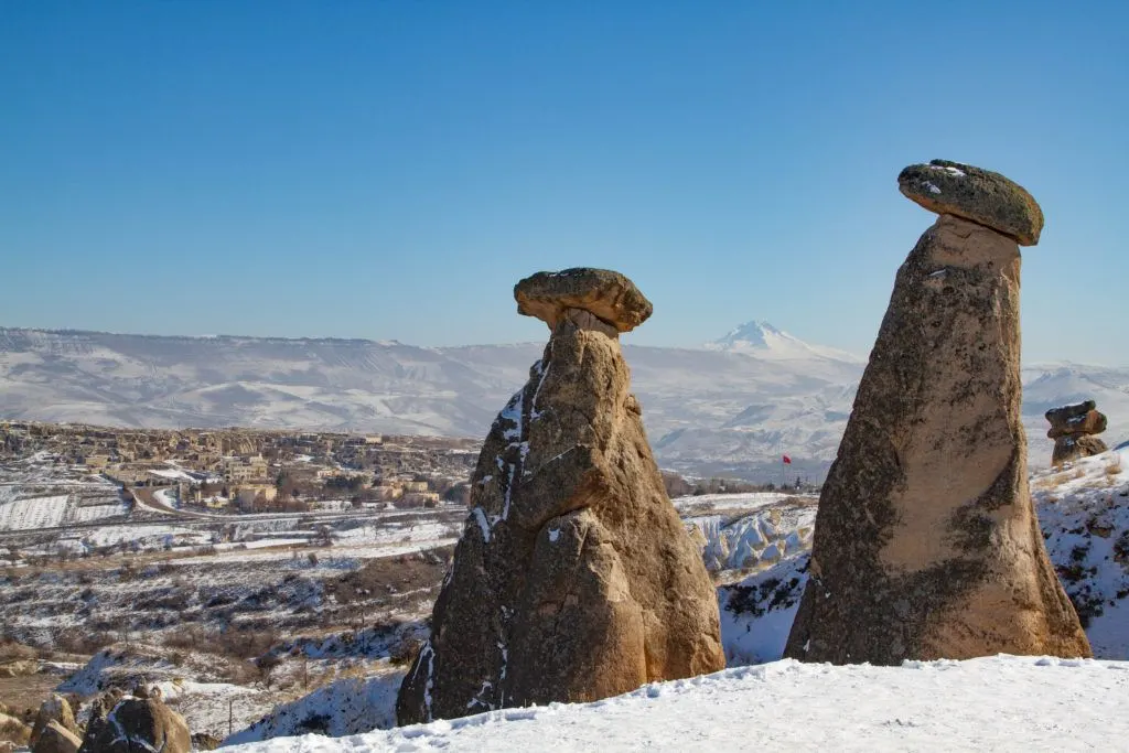 Winter in Cappadocia is not only pretty, but the temperatures are still okay for hiking.