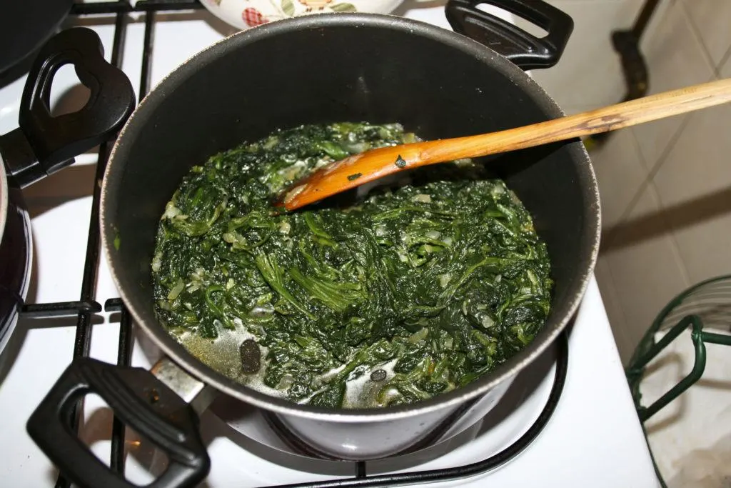Spinach filling for Ispanak Boregi.