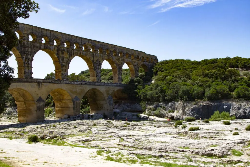 The Roman Aqueduct of Pont du Gard.