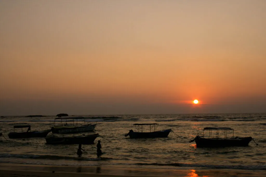 Sunset on Sri Lanka.