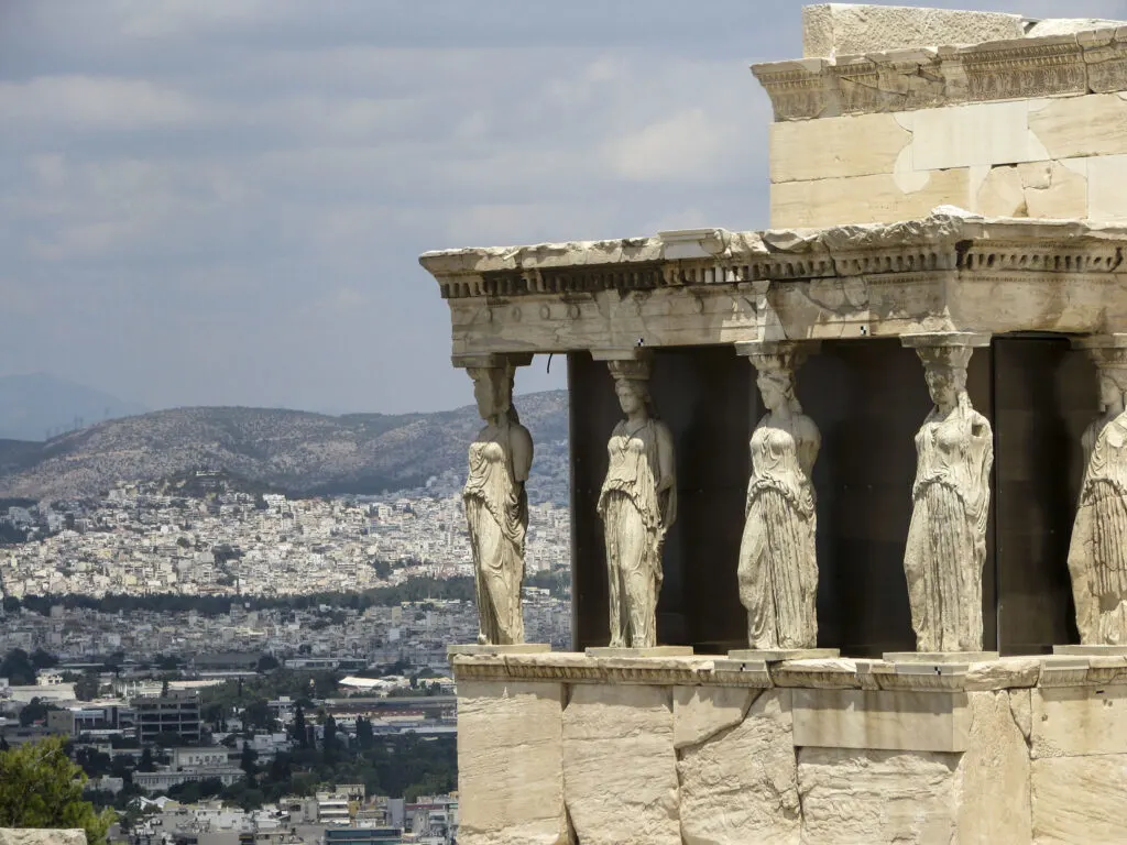 Porch of the Maidens (Caryatids) Acropolis.