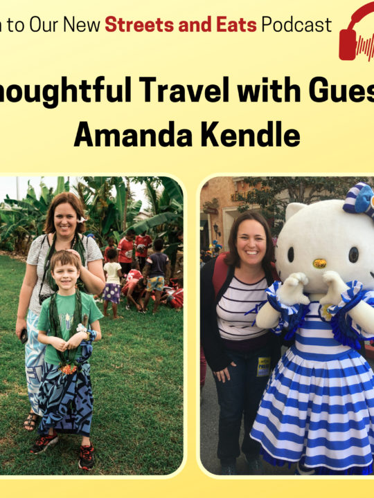 Thoughtful travel with Amanda Kendle - 2 portraits of her.