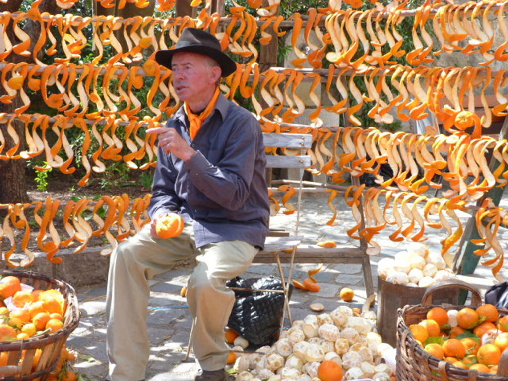 Local festival is an orange festival in Southern France.