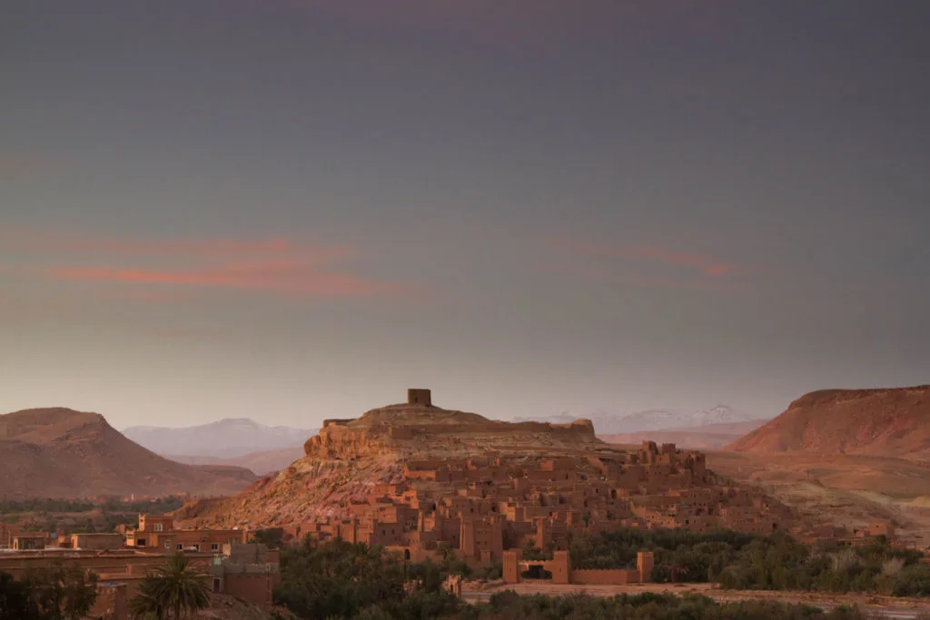 Sunset over Ait Benhaddou - well worth a visit to this magical city.