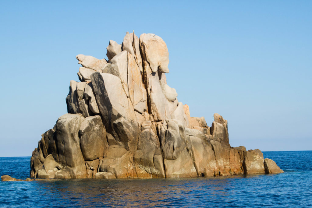 A stunning rock formation greets you on a Scandola Nature Reserve boat trip.