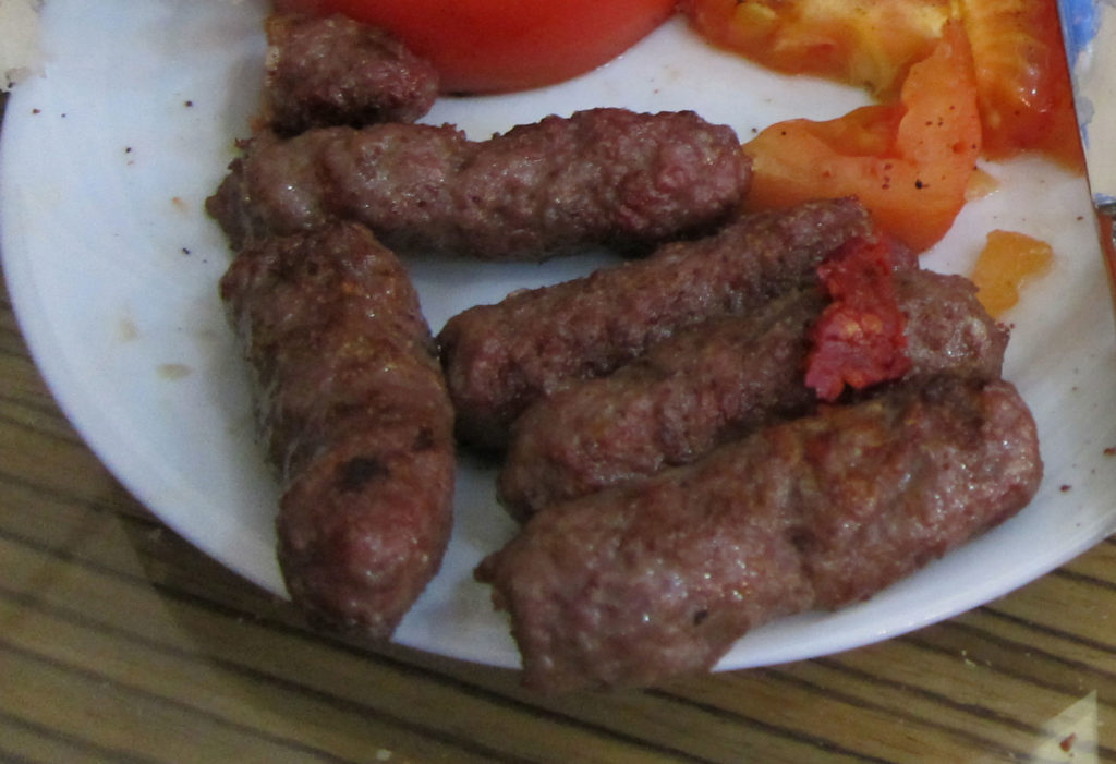 Kyufte- typical Bulgarian food.