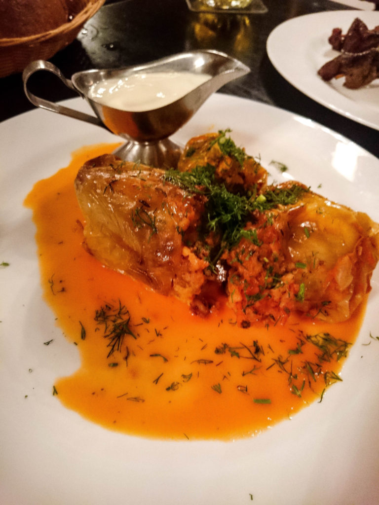 Stuffed cabbage and peppers are a staple in Bulgaria.