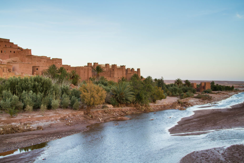 Ounila River and Ksar of Ait Benhaddou is part of the perfect day trip through the High Atlas Mountains.