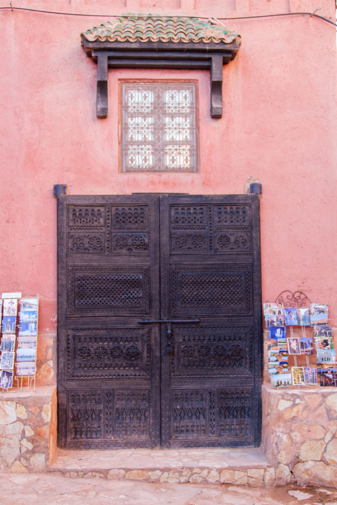 Carved wooded door - Ait Benhaddou.