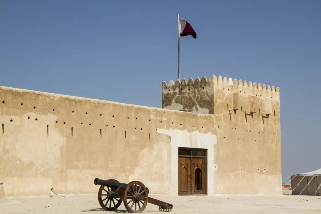 The fort of Al Zubarh, a world heritage site in Qatar. Well worth a stopover in Qatar to see.