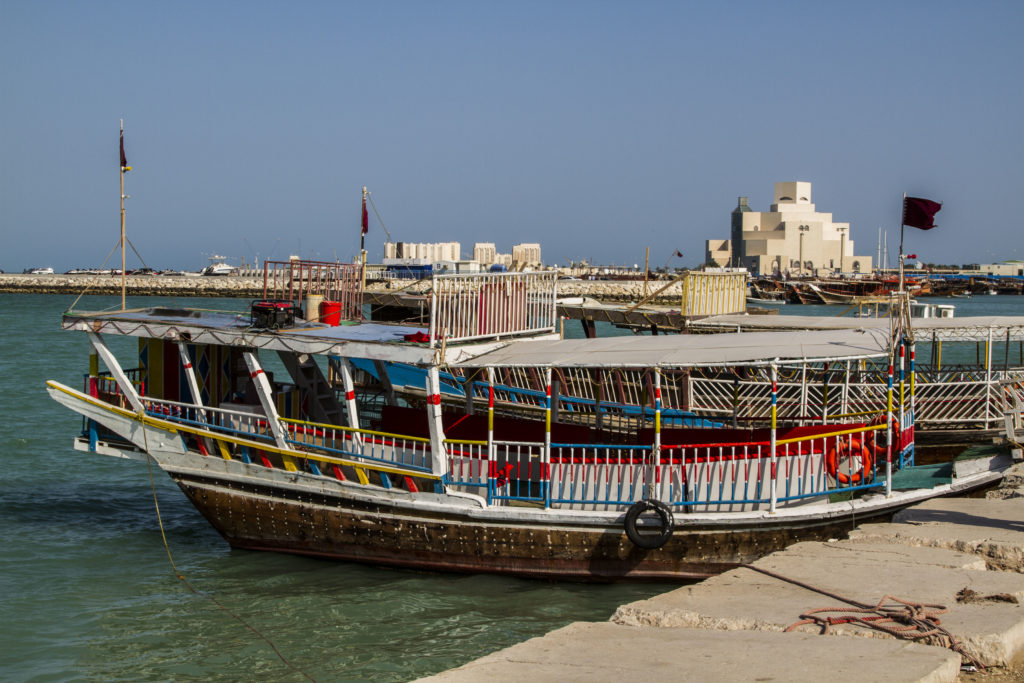 Walking along the Corniche and hiring a dhow is one of the best things to do in Doha.