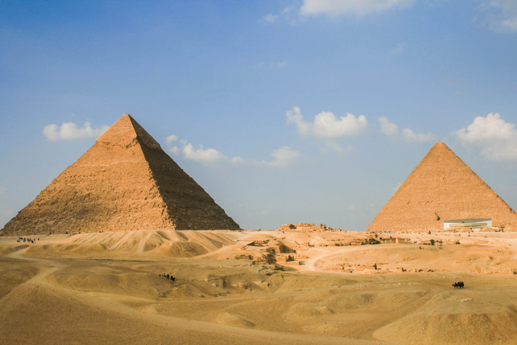 Visiting the Giza pyramids is one of the most unique things to do in Egypt.
