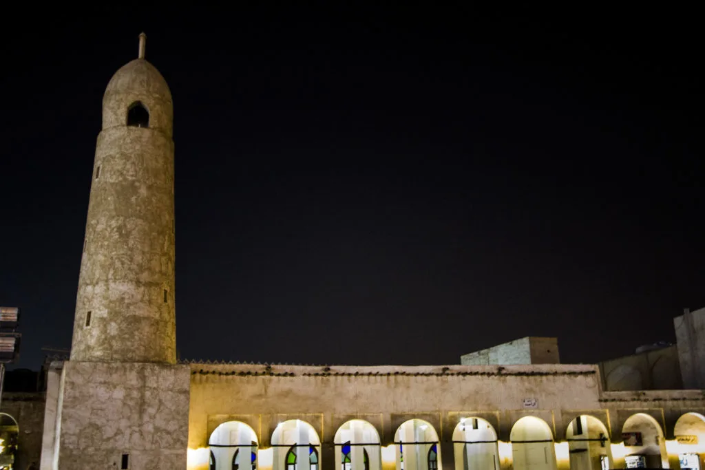 Souq Waqif comes alive at night, and is a great place to shop and get a great meal when on a stopover in Doha.