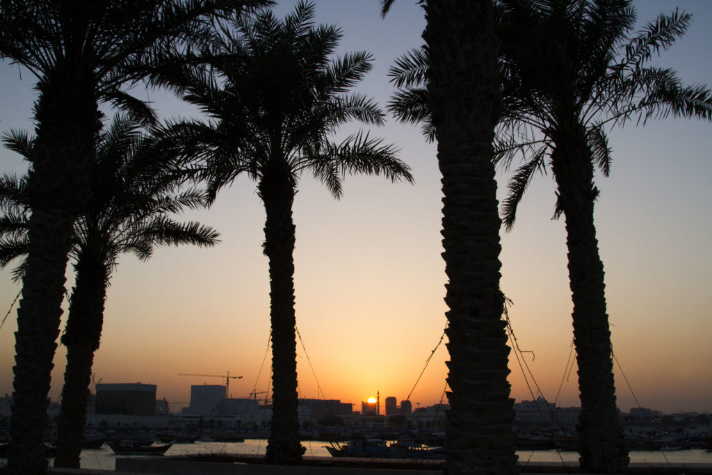 Sunset in Doha.