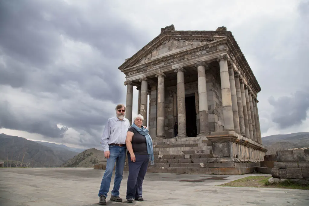 The pagan Temple of Garni in Armenia.