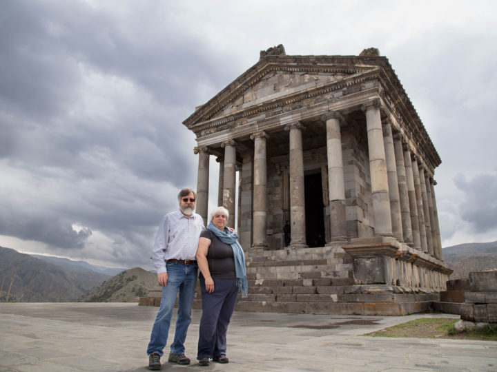 The pagan Temple of Garni in Armenia.