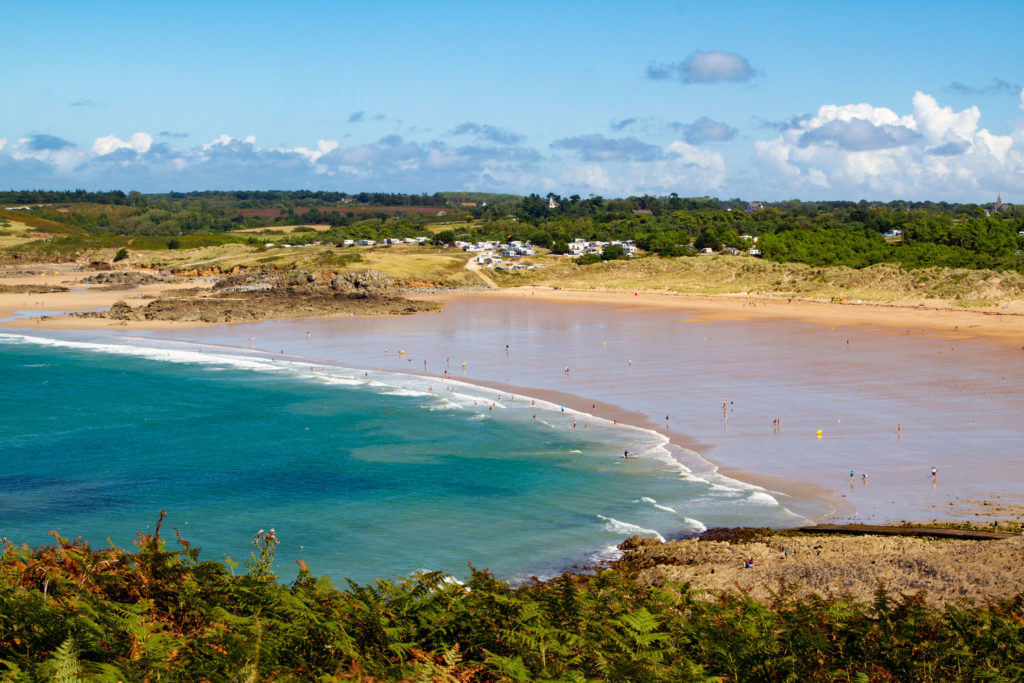 Cape Frehel beach is great for everyone, with its wide and sandy coastline.