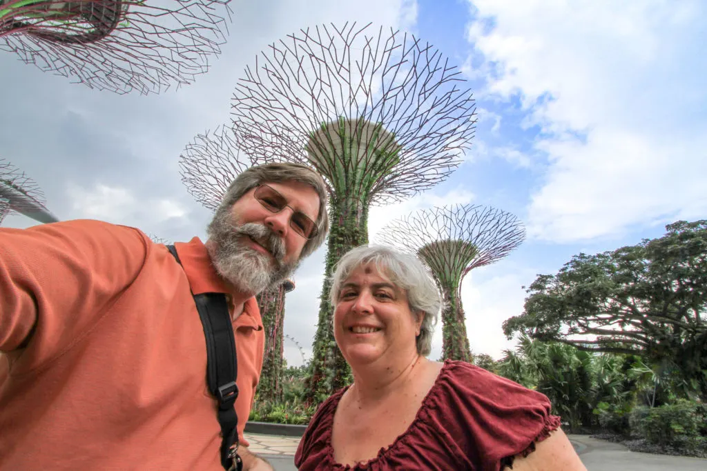 Jim and Corinne at Gardens by the Bay.