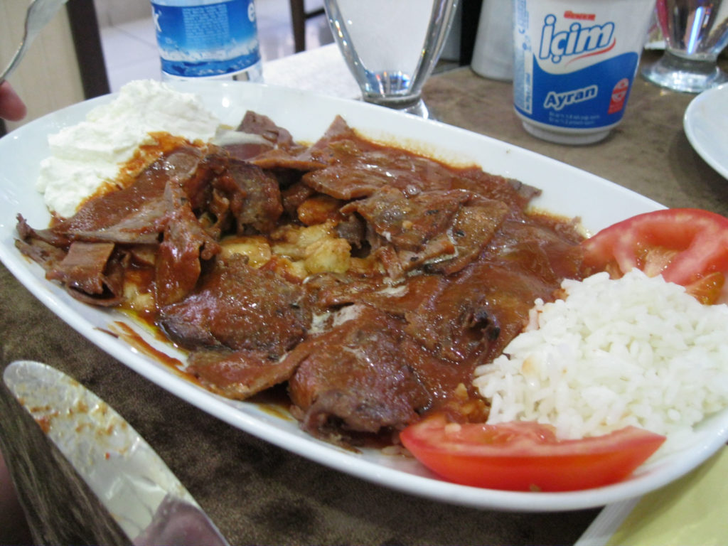 Iskender Kebab is probably the most famous Turkish dish.
