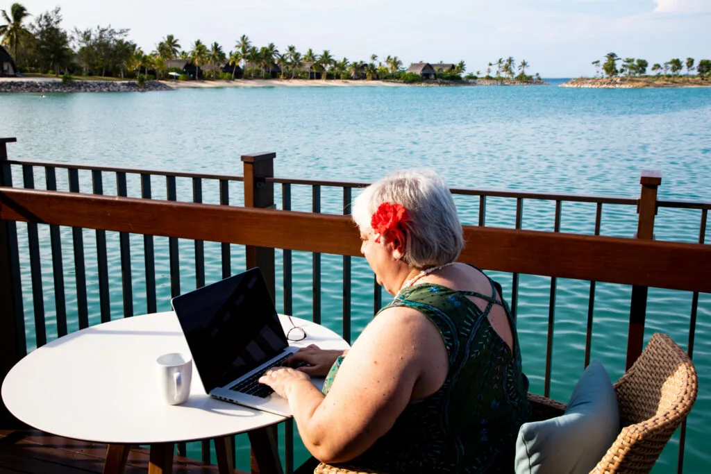 Being a digital nomad means working in the most beautiful of settings.