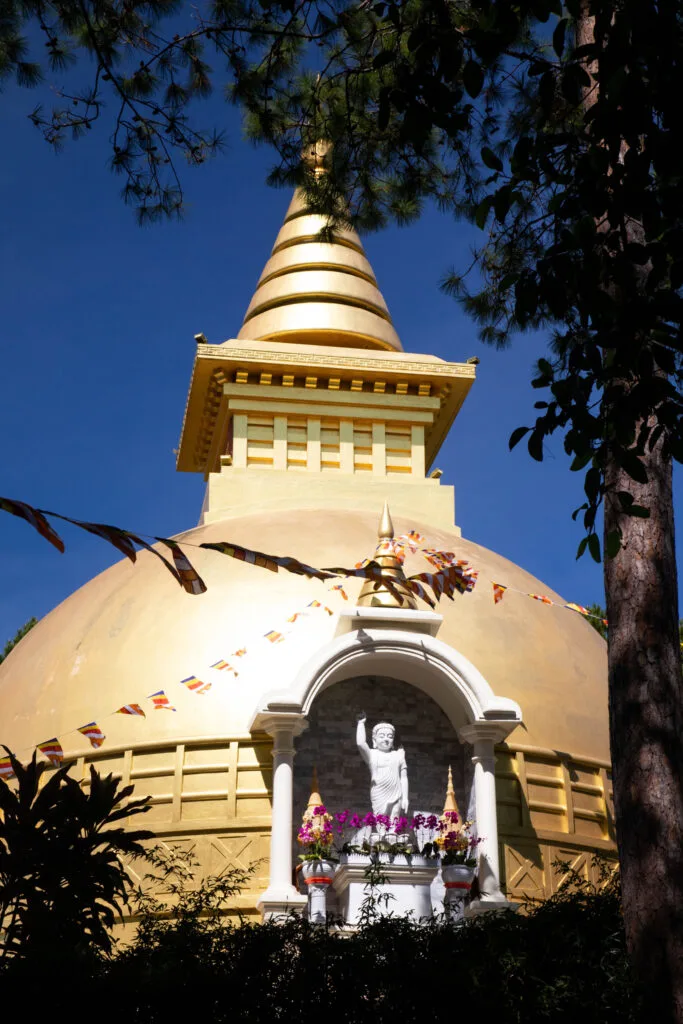 The stupa at Truc Lam Monastery in Dalat.