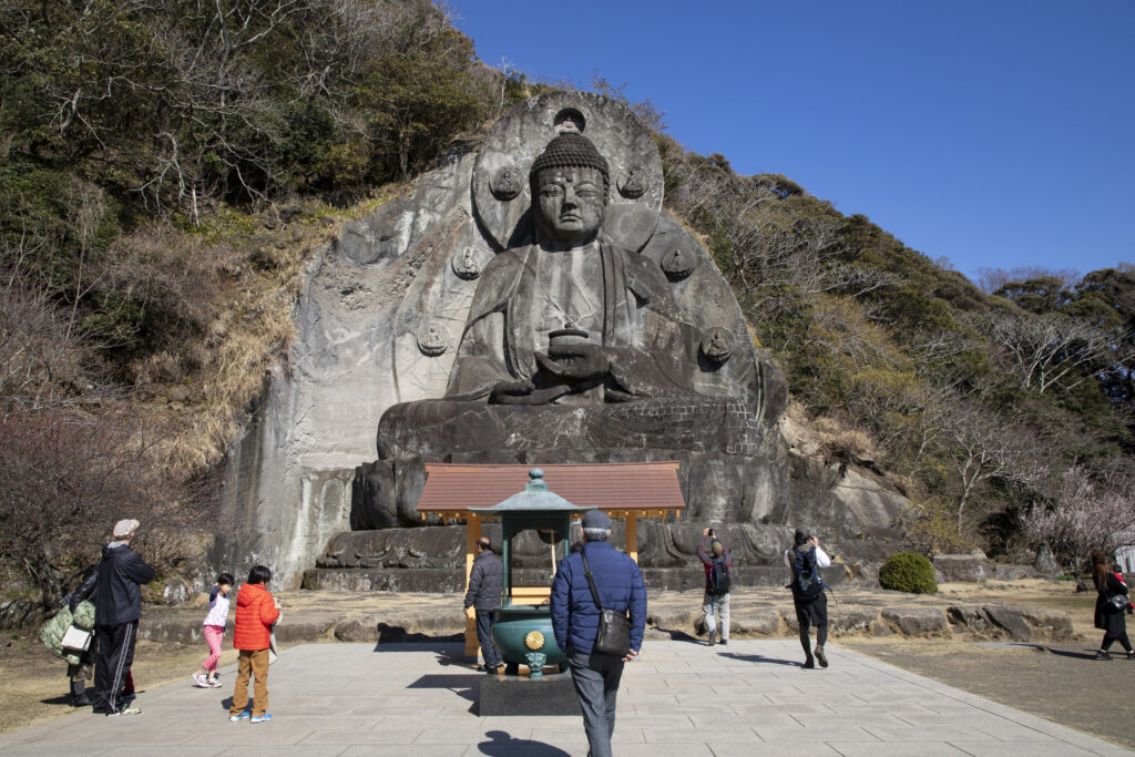 The big Buddha at the end of the Nokogiriyama hike, about 2 hours from Tokyo.