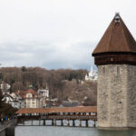 A view of the Wasserturm, Water Tower of Lucerne.