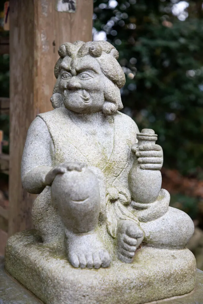 Shrine statue Mt. Takao.