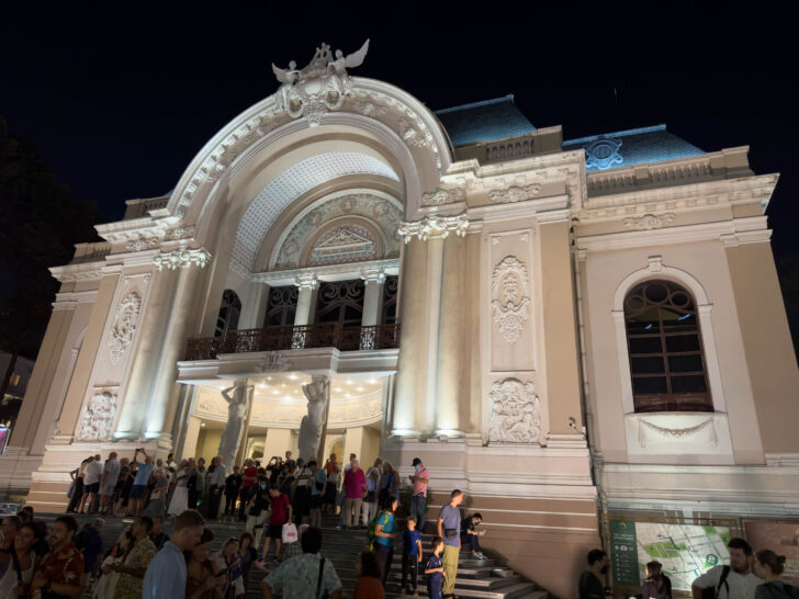Saigon Opera House letting out from the AO Show!