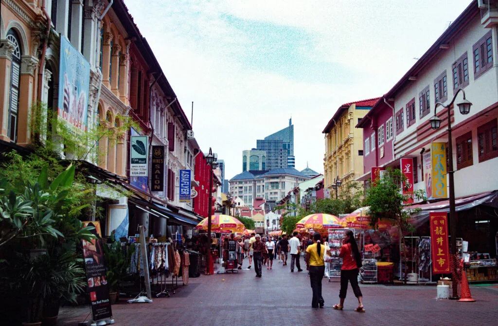 Singapore's neighborhoods are magical to walk through, like this gorgeous street in Chinatown.