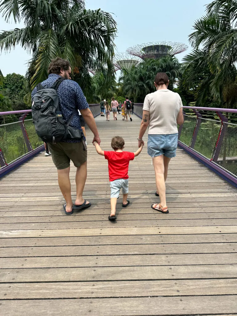 One thing you will do in Singapore is walk, walk, walk. Kids will definitely be tired by the end of the day.