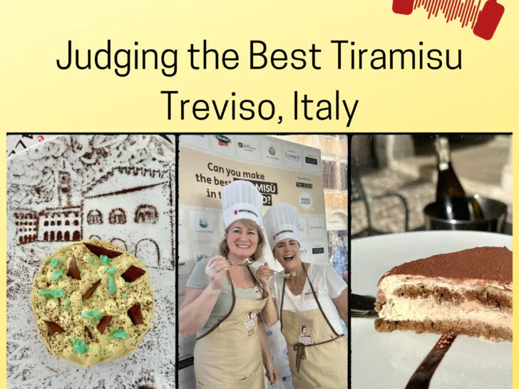 Judging the Best Tiramisu in Treviso, Italy.