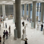 Greek antiquities in the Archaic collection on the first floor of the Acropolis Museum in Athens.