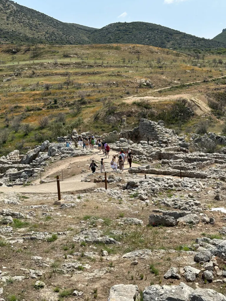 The Artisan's Quarter of Mycenae, Greece.