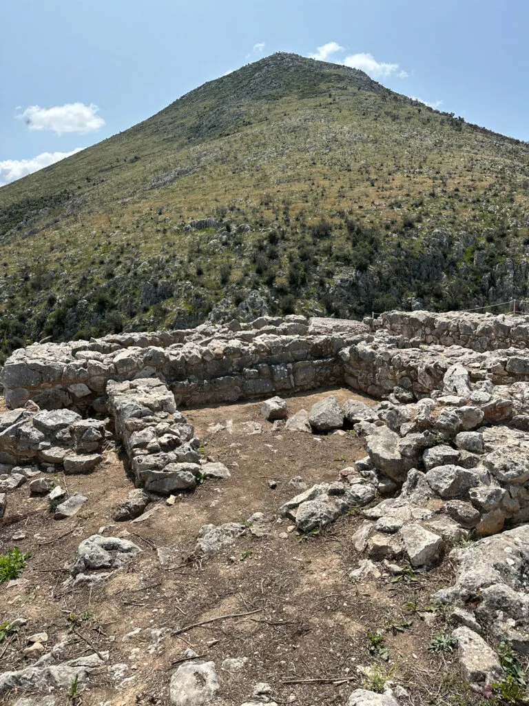 One of the many houses found in Mycenae, Greece.