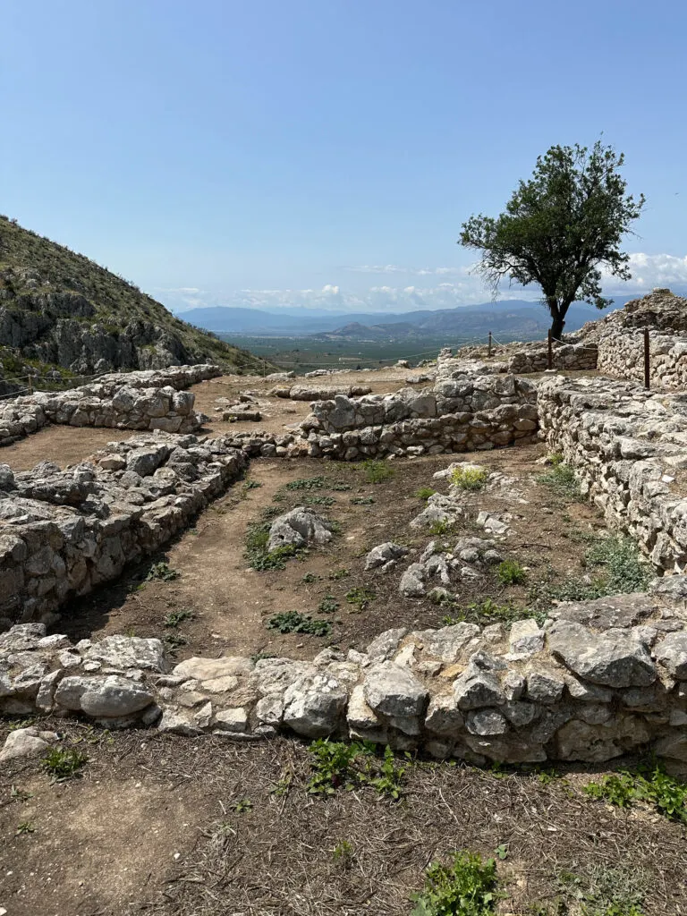 It's easy to see rooms and buildings that date back to the Bronze Age while atop the citadel of Mycenae.