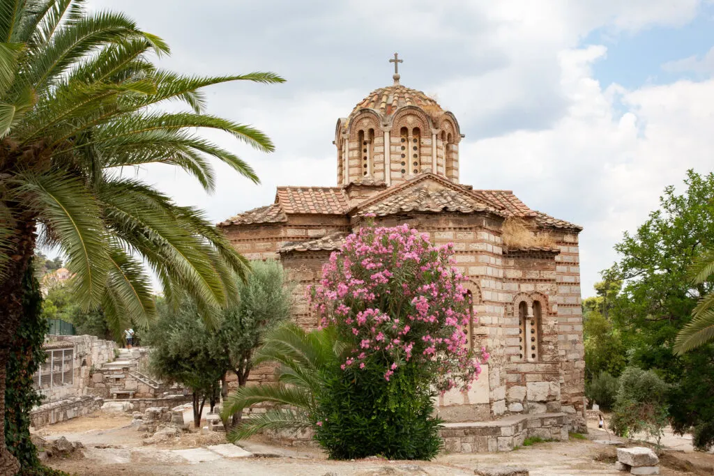 Byzantine churches like this one, the Church of the Holy Apostles, are fantastic sites to visit in Athens.