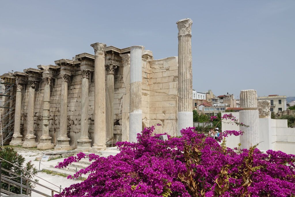 The ruins of Hadrian’s Library in Athens.