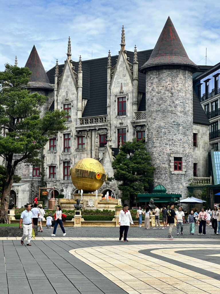 The main square in French Village, Ba Na Hills.