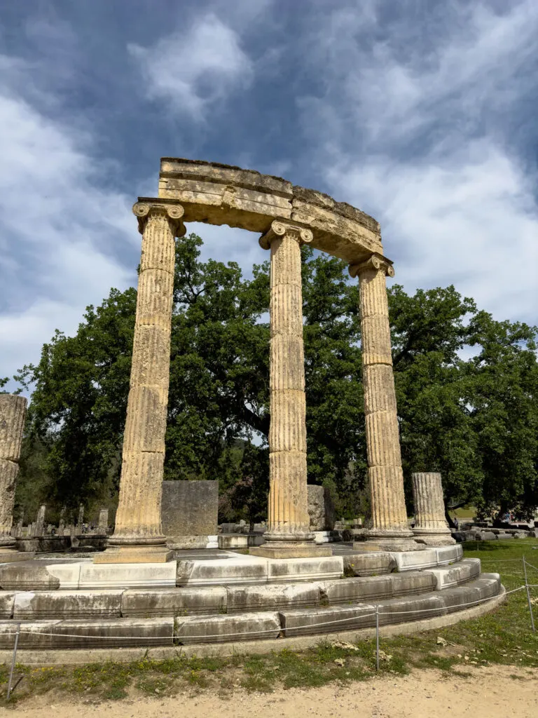 The ancient archaelogical site of Olympia is a must-see on the Greek Peloponnese Peninsula.