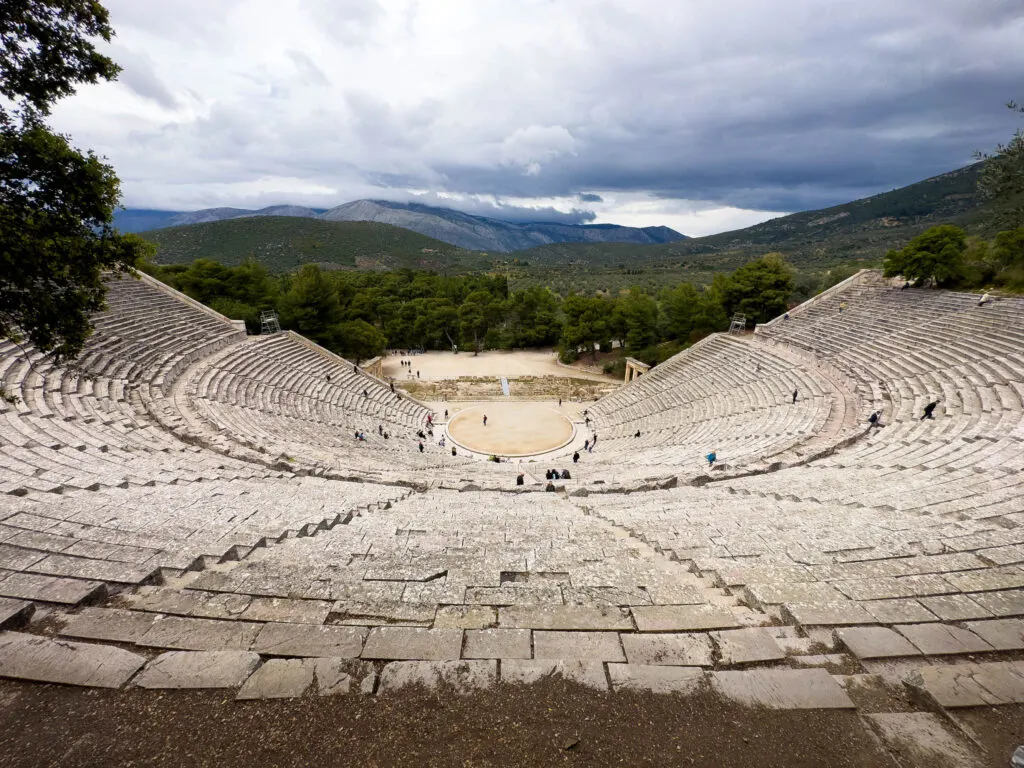 The famous Epidaurus Ampitheater.