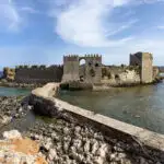 Methoni Castle is a spectacular destination on the Peloponnese Peninsula of Greece.