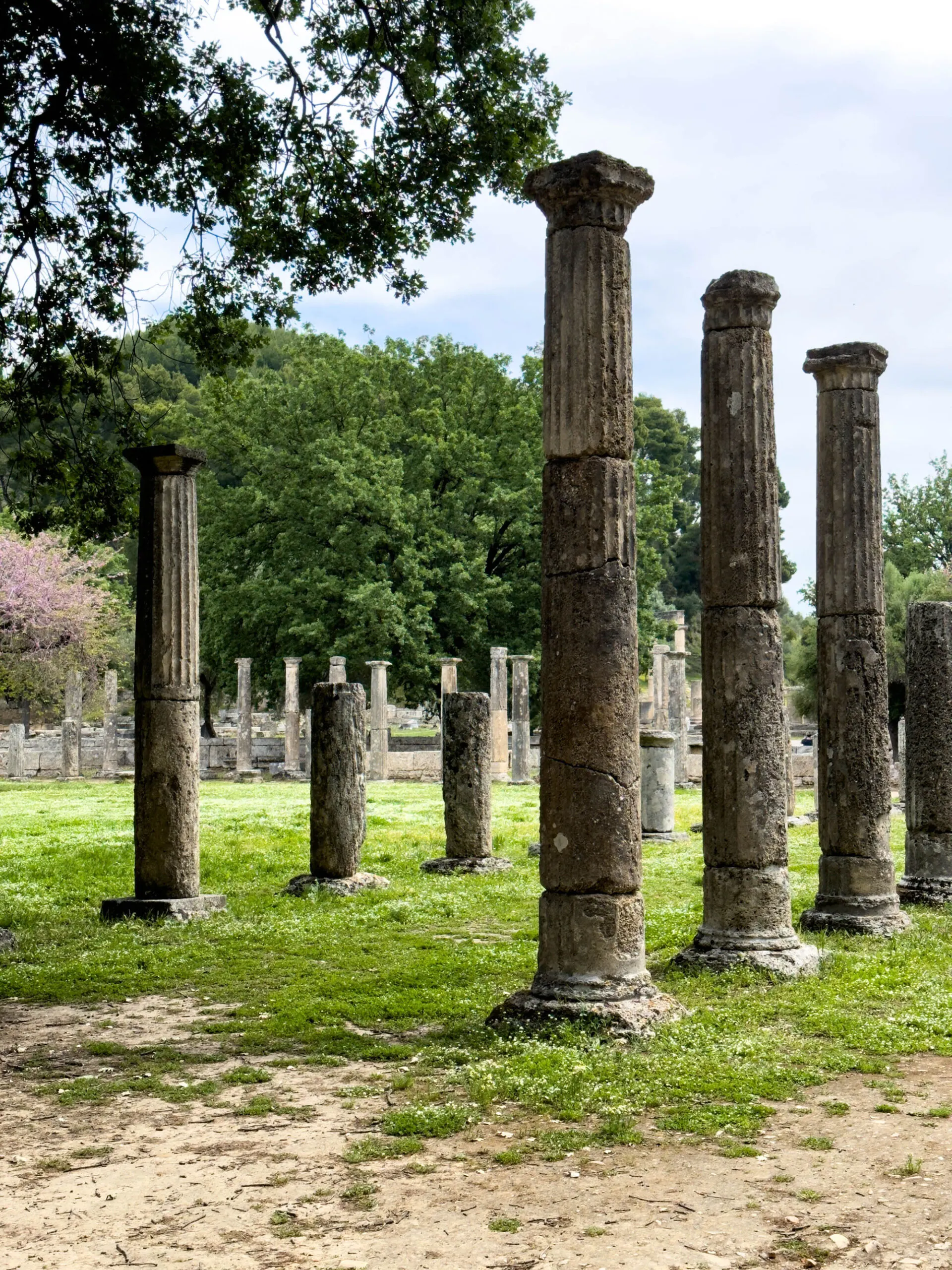 Standing columns, Olympia, Greece.
