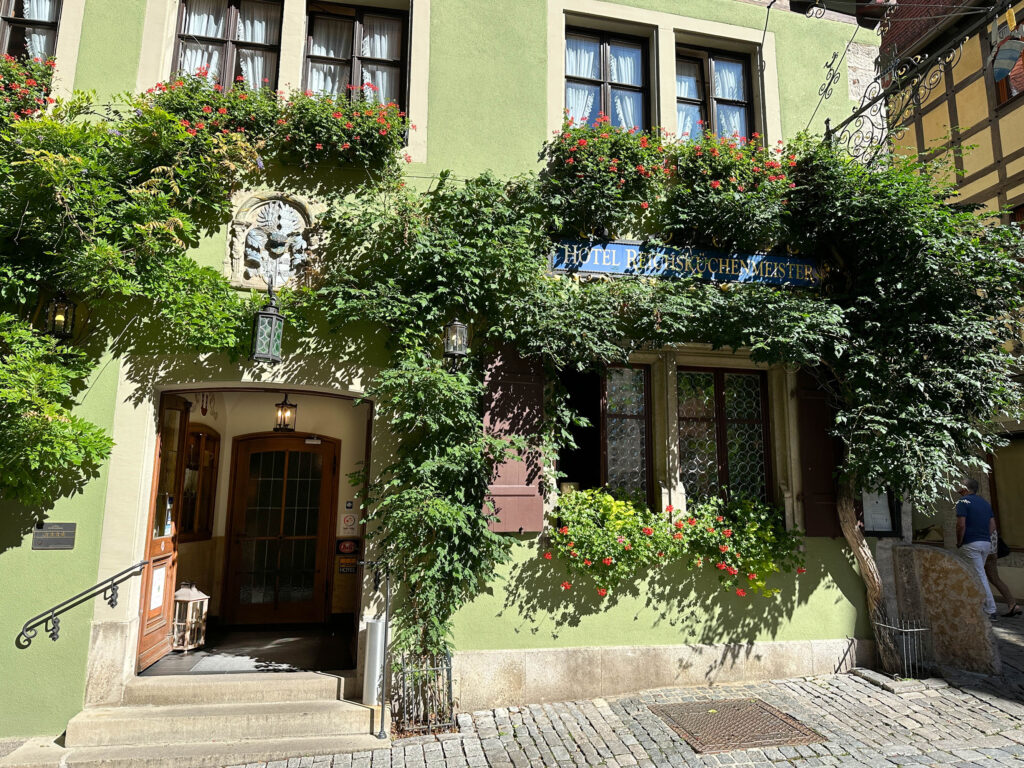 Hotel Reichskuchnmeister serves up wonderful Franconian fare in Rothenburg, a fantastic hotel.
