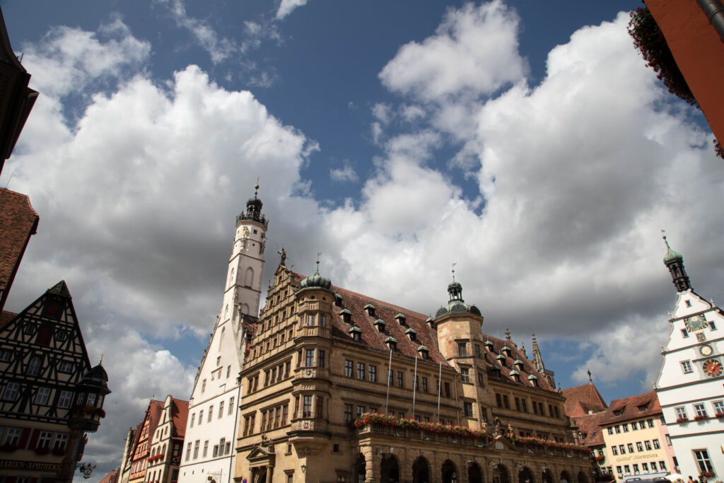 The main marketplace in Rothenburg is a great starting point for your day trip.